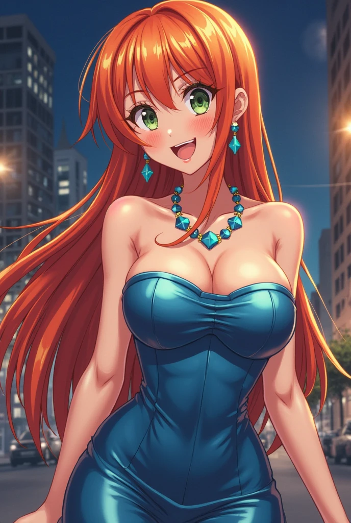 anime girl with red hair laying on the floor with coins, the anime girl is crouching, nami one piece, nami from one piece, beautiful portrait of nami, beautiful anime girl squatting, thicc, seven deadly sins anime, trending on cgstation, pixiv 3dcg, cutesexyrobutts, seductive anime girl, nami, cushart