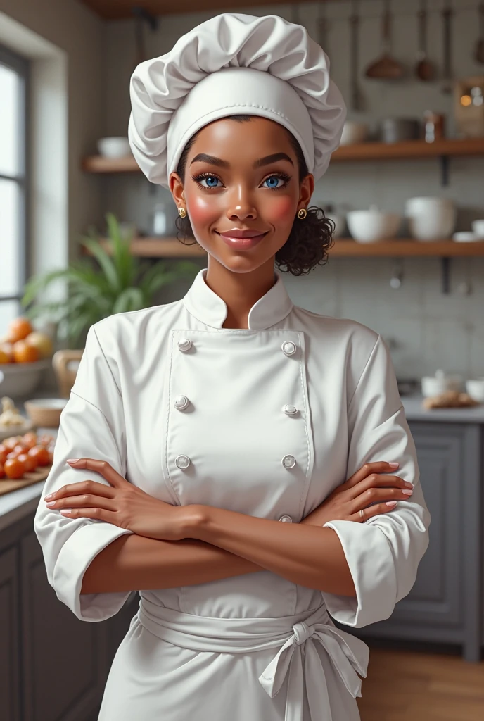 ((Dark African skin, Very deep ebony skin)), ((Its beauty undeniable)), ((Excited cute face)), ((Hyper detailed perfect eyes,)), ((pose mignonne)), ((Langue sortie)), ((Seductive )), cooking, (( baggy clothes)), ((Afro ponytail with long African curly hair,)), (( peau)), ((debout, vue de face)), ((home, kitchen, cooking)), Sharp Focus CGI, photoreallistic, High detail, Realstic, Masterpiece, absurdes, Best quality, Hdr, High quality, high-definition, Extremely detailed, 8k wallpaper, Intricate details, 8K UHD, Full-HD, (photo realist:1.2), contraste, intense illumination, lighting cinematic, natural lighting, veilleuse, Nuit, Illumination globale, Ambient occlusion in the kitchen, a la piscine African women、Female sexy、working 、baggy clothes in the kitchen、sodden、She's cooking, cooking pasta