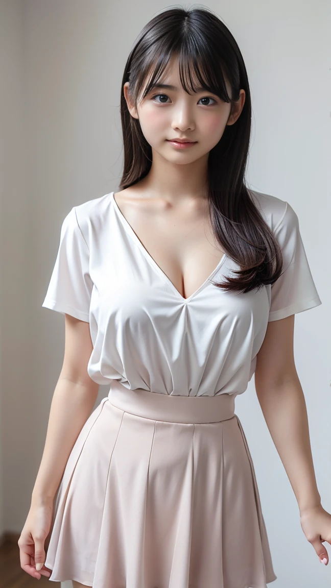masterpiece,best quality,absurdres,photorealistic,mature female,sagging breasts,<lora:huishan:0.6>,long_hair,large_breasts,black_hair,hair_bun,pencil skirt,