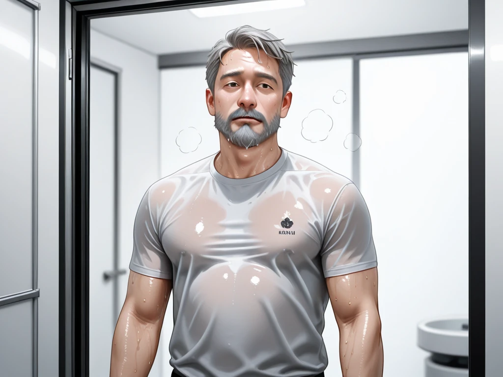 1boy、Handsome Men、Japanese male, 、Completely naked、Full nudity、erection、Huge penis、Highest quality、Realistic、beautiful、Sad look、Being examined at a hospital、An elderly doctor in a white coat next to him、Arms above head、Photo Quality