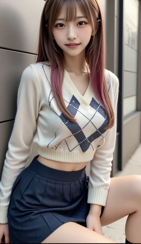 (8K, RAW Photos:1.2),Detailed face and eyes,最high quality, Ultra-high resolution, Very detailed ,Intricate details ,Tabletop ,pretty girl , Soft cinematic light, Hyper Detail,Sharp focus, high quality, outside,(Bobcut),(Blonde),Browsing Caution, Smile, Skirt, Sitting cross-legged, Showing panties. Indian Style