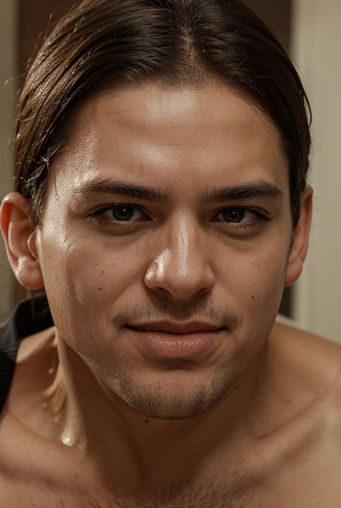 Create an image of a man masturbating