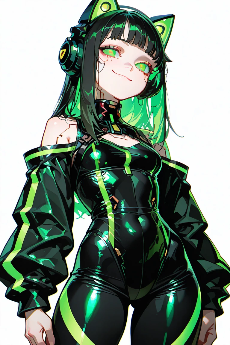 slime, (monster girl), green slime with dark green color, dripping slime, clothed, masterpiece, best quality