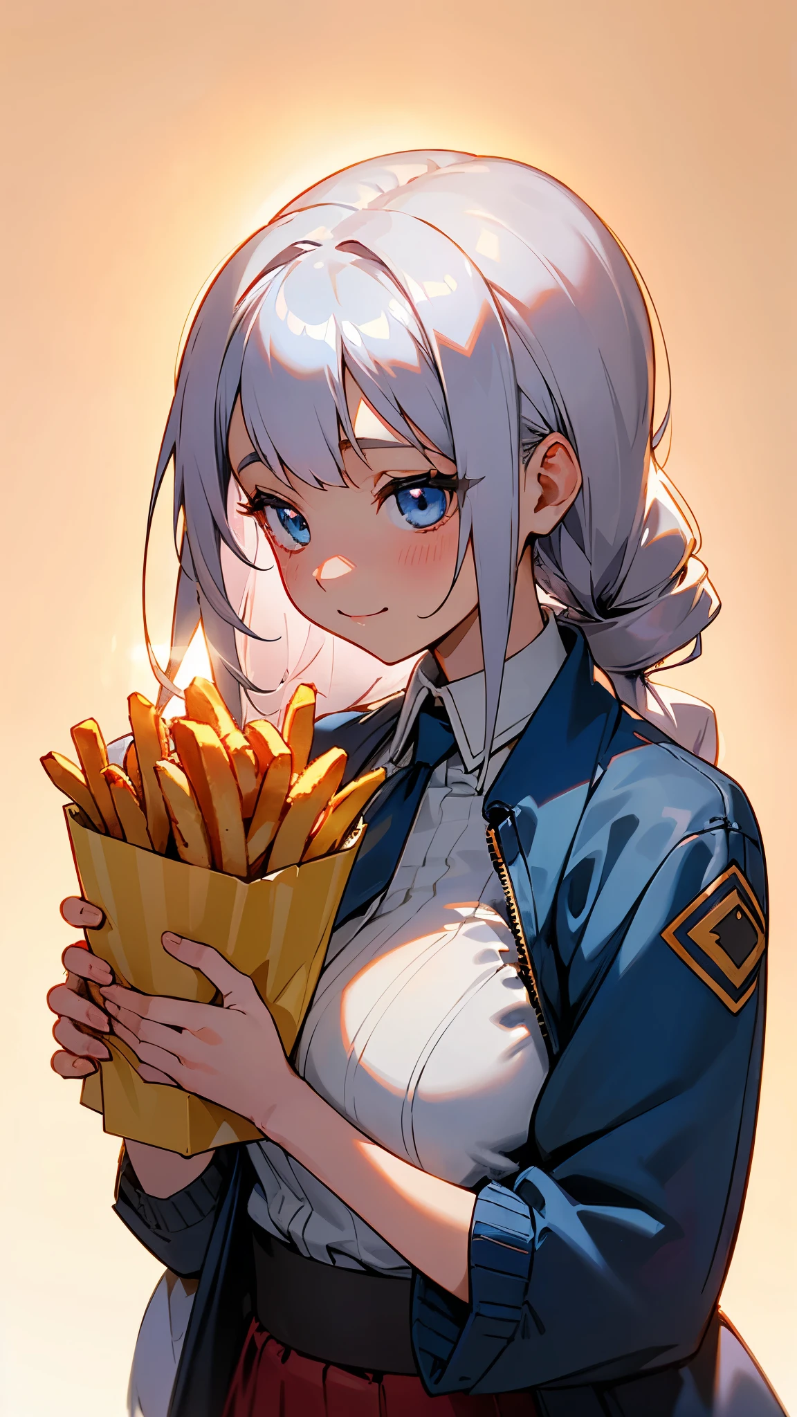 Cute girl eating hamburger erotic