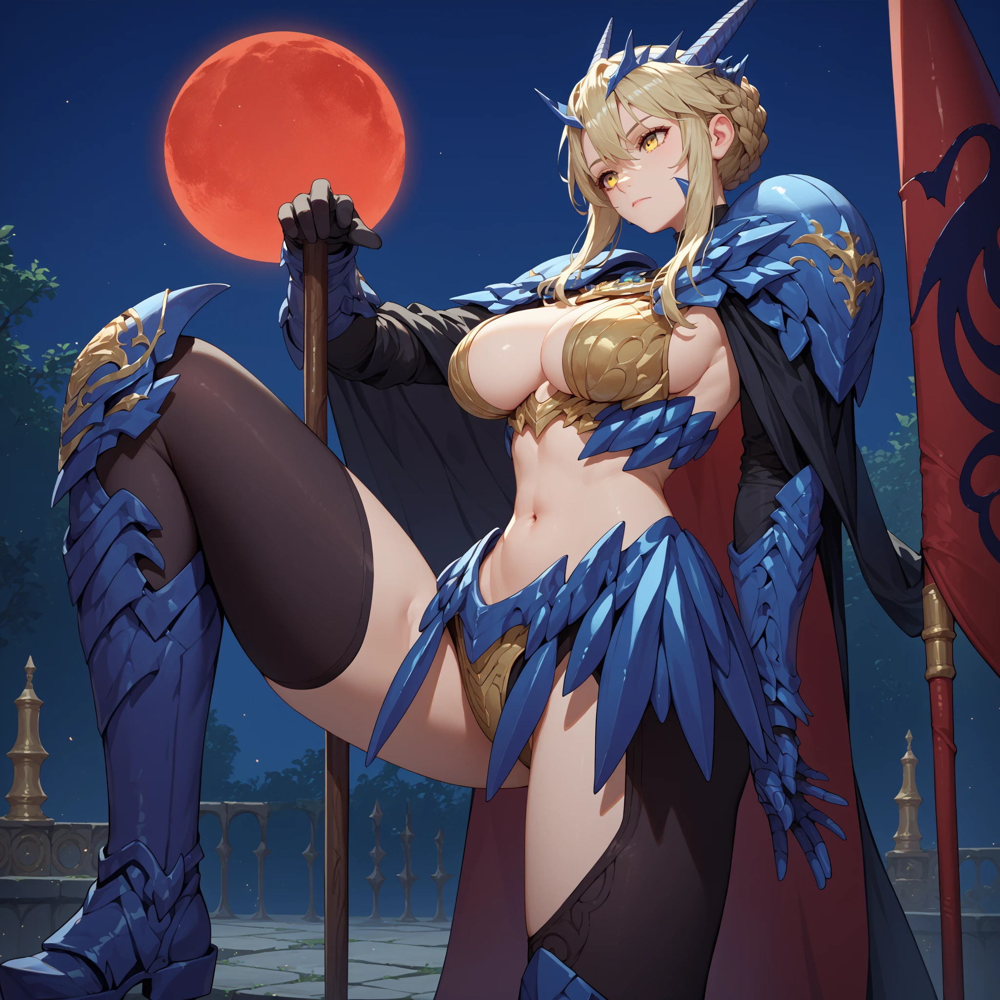 Fantasy, big ass,bigg tits,mage,blonde,short hair wizard