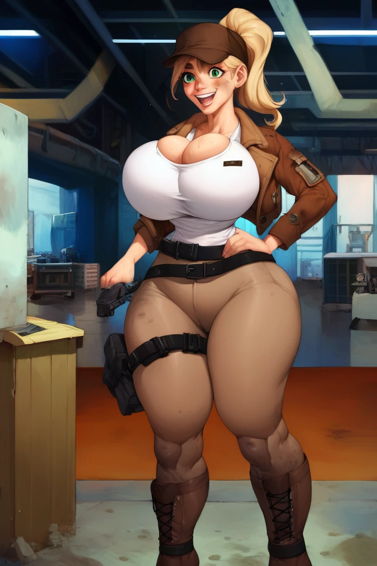 work of art, best qualityer, whole body, 1solo whole body female lysitheauniform uniform, hands on hips whole body, all-body. long sleeves, From above, distant shot, showing the ass, black backdrop, golden armour, black collar, walking sticks, breastplate, corset