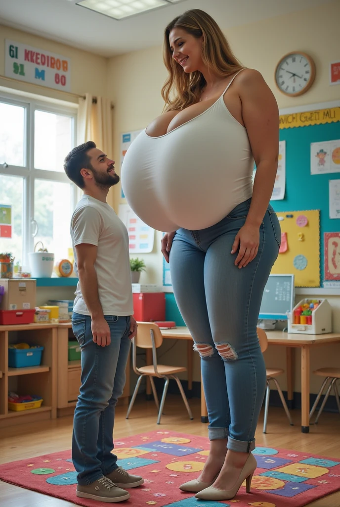 Prompt: score_9, score_8_up, score_7_up, BREAK,1girl, very exotic, thick, curvy, onlyfans model,  massive breast, big booty, thick thighs, wearing shorts, top, flirting with shota, crime,grabbing shota face, closer to her navel,  exhibition, shota mother's watching, 1boy betray woman with another woman, 1woman, hypnotizing shota, with love aura, smothering boy, other boy licking girl armpit