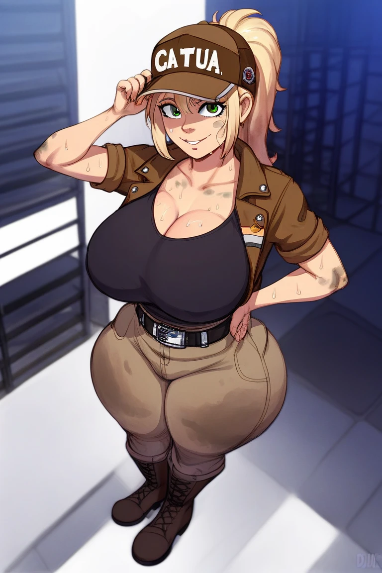Very_muscular_mature_doberman female dark_brown_two-tone_furry_body brown_eyes milf tank_top tactical_vest cargo_pants wife solo Masterpiece best_quality absurdres highly_detailed cleanly_drawn_eyes anthro_only large_breasts by_claweddrip, by_greasymojo, by_underscore-b, by_runawaystride ((nsfw)) ((huge tits))