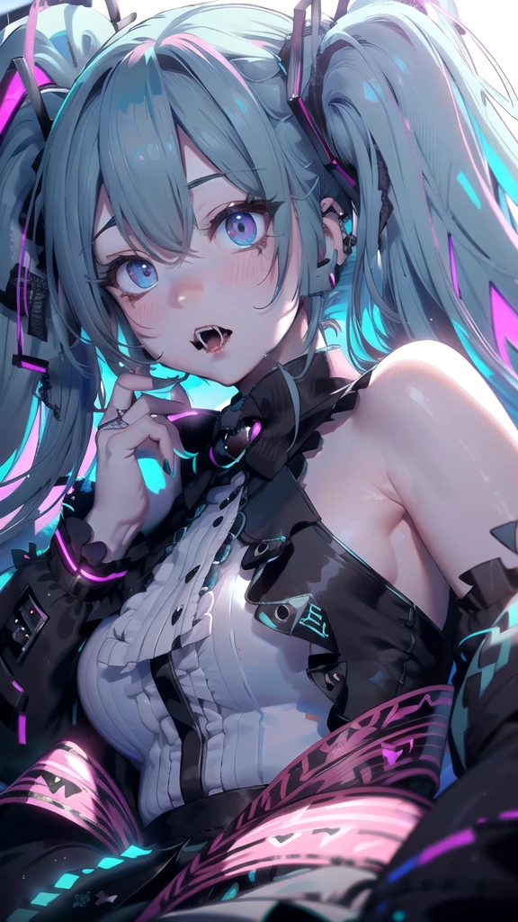 ((Adult costumes)), Black cat, ((Round eyes)), Troubled face, Anime Girls , Latest Trend Fashion, (Big Breasts:1.3), ((wonderful:1.3, Perfect Eyes ,Beautiful and exquisite, レインボーは超Get used to itなディープレッドターコイズの目を輝かせます:1.1, Gradient Eye:1, Beautiful Get used to it eyes:1, Symmetrical eyes:1, Big Eye Highlights:1.2)), blush, In a psychedelic room, ((((White skin: 1.5, White skin, Very bright body)))), Visual Tranceのイラスト, Visual Trance, psychedelic art style, Neon Color Theme, (((masterpiece))), (Complex), 8K, Highest quality, (Visual Strength: 1.5),
(((liquid paint hair:1.1))) ,(((Neon black hair | Neon pink hair | Neon blue hair | Neon Aqua Hair | Purple Hair | Fuchsia colored hair | Fluorescent blue hair | Amethyst Hair | Neon Hair | Bright pink hair :1.5))), ((I drew、Defying Gravity,Strong current),(Paint splashes:1.3), (Shiny Hair: 1.3), (Bright colors), Dynamic pose, Embarrassing,in the center,Scale to fit,Three-part method, Liquid Coating Stop,
Colorful background, The rest of the colorful theme, Splash paint play, Beautiful light, Colorful light particles,High contrast in clothing, Color Splash, Color Drawing Wall, Complex Get used to it, Exposure Blending, High resolution, (Graffiti art),more_Get used to it:0.5,