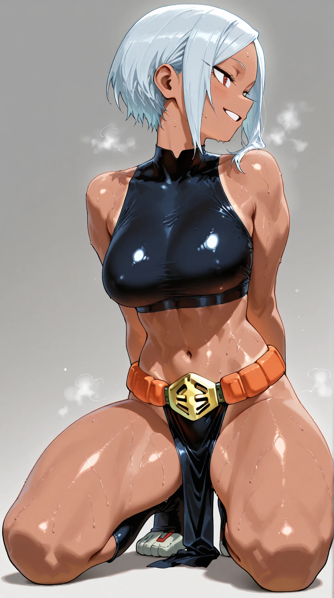 Emma Frost a Rainha Branca da Marvel Comics, topless, seios grandes, sensual, provocante, sexy.