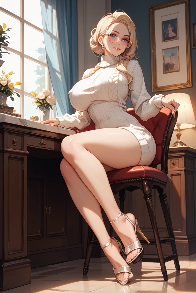 {{Masterpiece}},{Write in detail and neatly},Official Art,Erotically drawn completely naked,Jeanne d'Arc,Blonde,Full Nude Seduction,Spread your vagina with your fingers:2.0,Sit with your legs apart,bed