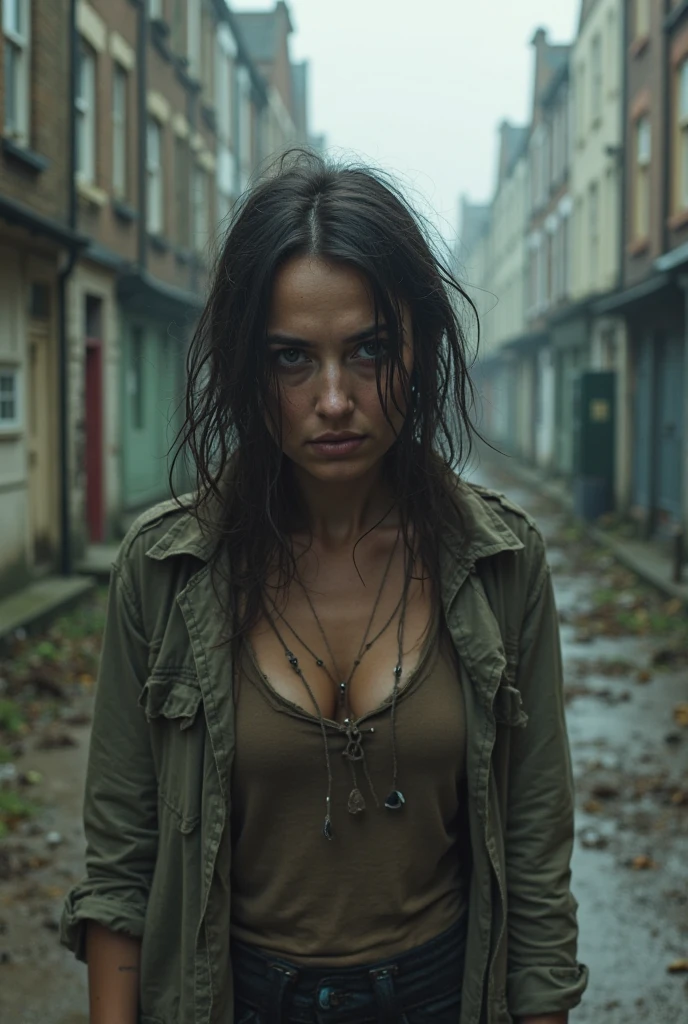 "(Best Quality,hight resolution:1.2),The woman,Expressive wrinkles,Bob haircut,Jeans,blouse,woods,(drowning in a swamp:1.3),dread,Detailed eyes and face,elongated,expression of despair,Dark and moody lighting,Wrestling Hands,ominous vibe,Death Trap, death,Sexy horror"