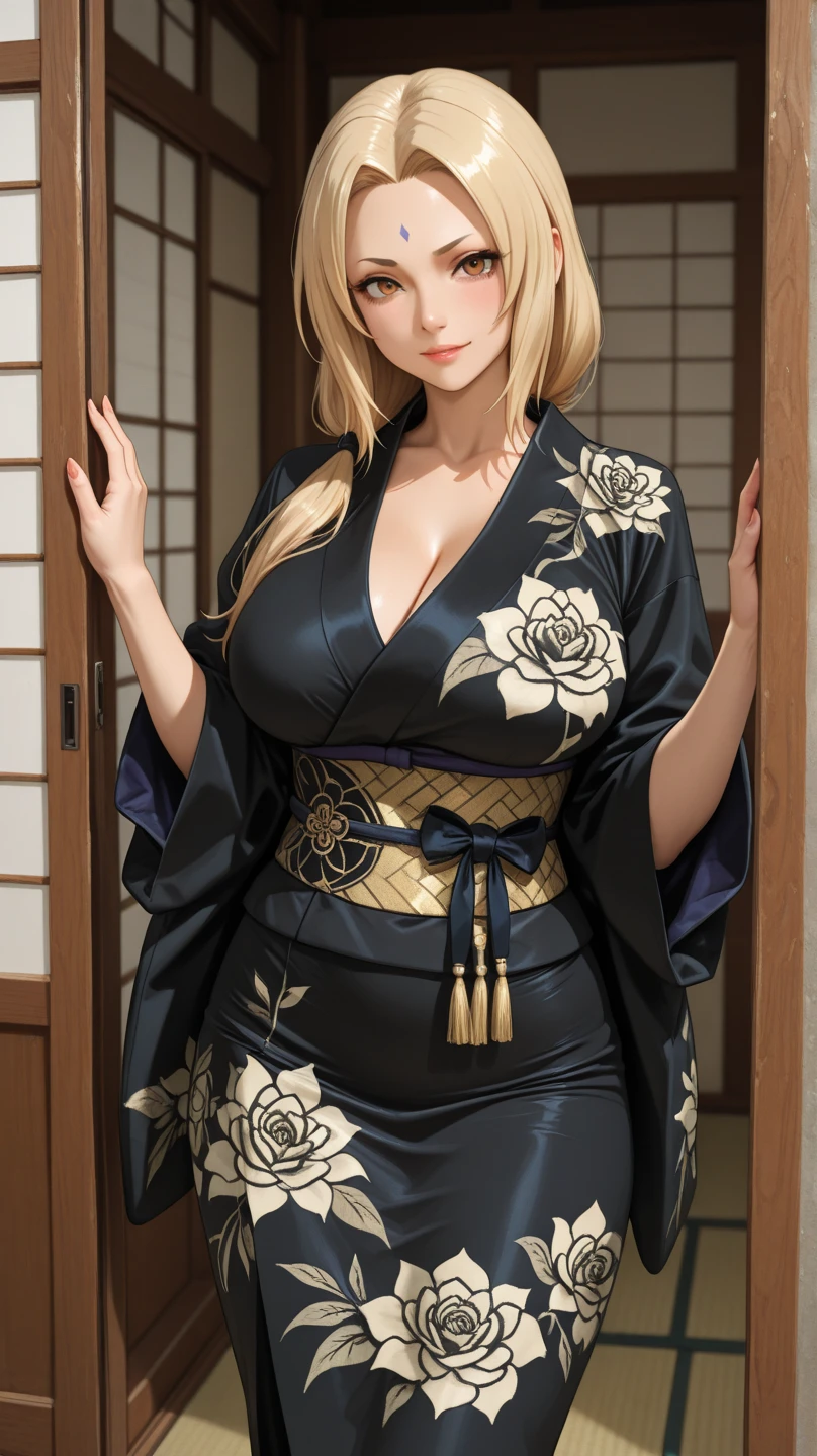 Samurais and ninjas merge with modern technology and embark on new missions. Combining ancient martial arts with modern tactics, they overcome crises. 8K , HD, highly detailed, realistic, photography, photo realism, --ar 9:16 -- at 6.0 --s 750,alone, Long Hair, View your viewers, Blonde, Brown eyes, gem, whole body, Realistic, Sexy、Big Breasts 、stockings、clip on earrings,during,bracelet、embarrassed,blouse、kimono
