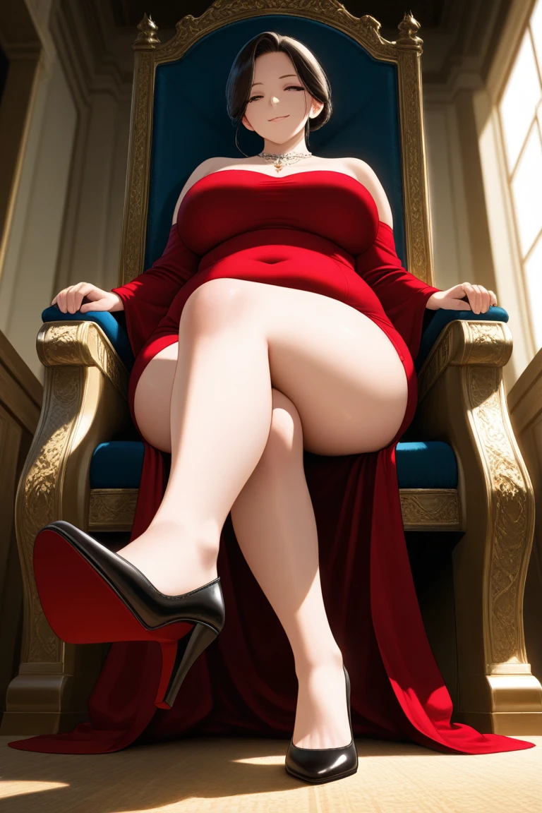 (RAW photo), (Realistic,8k), (photo-realistic), ultra high resolution, masterpiece, highest quality,High-resolution images, Atmospheric perspective, 8k, Very detailed, Accurate, highest quality, 1 fat busty female, A beautiful and ripe year, at last, (Ecstasy face), (Droopy eyes), (blush), ((sleepy)), ((Precision engineered, Luxurious and colorful shorts for adults, panties High-resolution images, Drawing pants with extreme precision)), ((Showing pussy)), (Spread your legs, Please put your feet up), Open your mouth, (Big Breasts), Bob Hair, pantyhose, Earrings, Simple Necklace, Masturbation, ((Orgasm moment)), (Angle from below), ((luxury gowns of medieval europe))