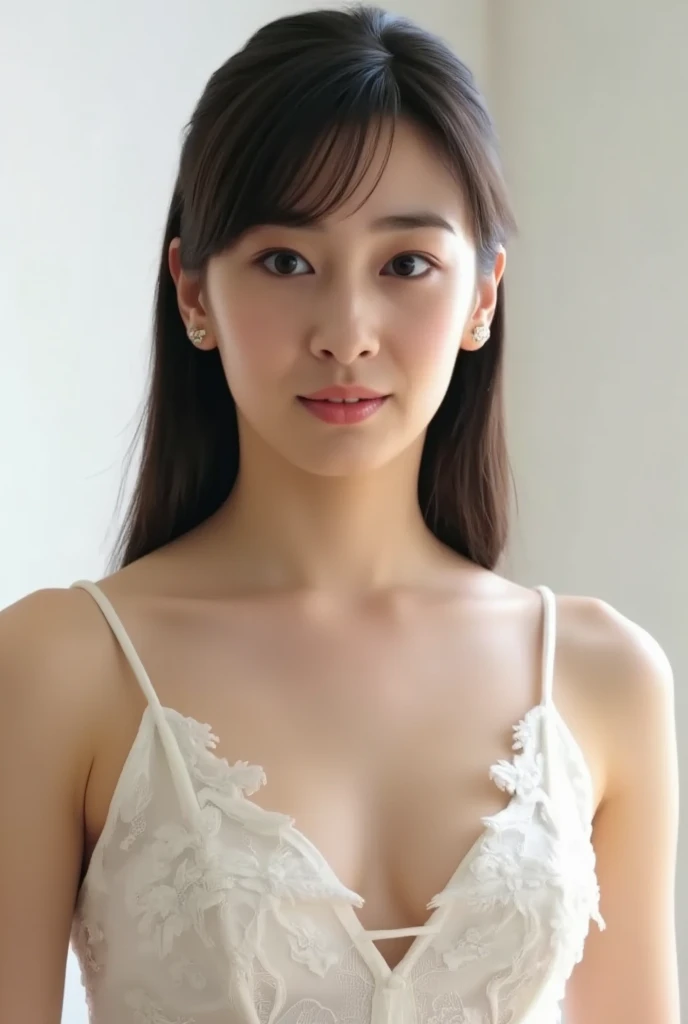 (highest quality、table top、8k、best image quality、Award-winning work)、one beautiful woman、25 years old、perfect composition、(big breasts:1.1)、[clavicle]、(Finest Lingerie:1.1)、(close up of face:1.1)、smile looking at me、sexy gravure pose、droopy eyes、perfect makeup、Ultra high definition beauty face、ultra high definition hair、Super high-definition sparkling eyes、Super high resolution glossy lips、accurate anatomy、very beautiful skin、Super high-definition glowing beautiful skin