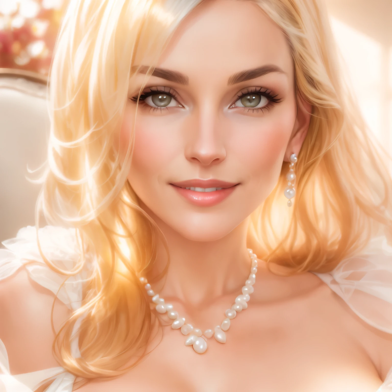 Realistic photo of (1 cute actress) long straight hair, thin makeup, medium breasts, long dress, close up, Canon EOS clear facial features 8K high resolution, sharp detail, realistically