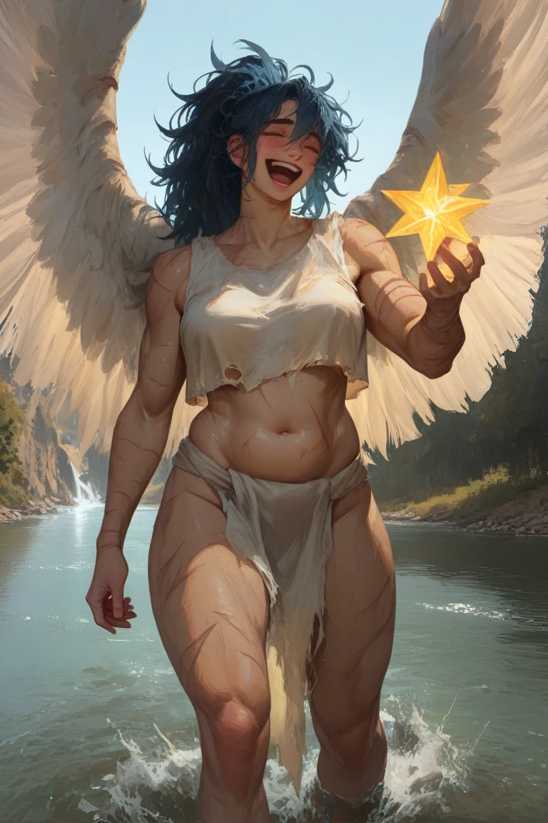 Korea is beautiful.+Chinese Arch Angel Girl, 15 years old, (((Hot striptease, nude, naked))), (Multi-award-winning masterpieces, With amazing detail, Maximum texture and detail), (Hyper-Realistic:1.4), (Realistic:1.3), (Best quality real skin texture), (Real circles with subtly detailed symmetrical eyes.), Finely detailed faces, ((Medieval World)), ((Archangel of God)), ((white angel of god)), (Looks like ice in the eyes.), a girl, (She had a mischievous smile on her face.), (Eyes that shine golden in the dark:1.5), (Angels dance in the background.), (dramatic light), (Spectacular visuals), (Her expression was gentle and beautiful., But somehow awesome.), ((6 large white wings, feathers behind the shoulders.)), (((curved angel wings))), Elegant glass earrings on the ear, (((Amazing visuals.))), (twilight), (sunset), (dusk), (Persuasive gestures), ((dramatic pose)), (silver-haired), (Chestnut hair), long-haired, ((Full-length portraits)), ((looking up)), ((looking down)), ((Full-body standing image)), ((Let the image stand full-body)), (Around her neck was an ornate necklace.), (Swirling flame), (Swirling lightning), (Ice and snow swirling), Old ruins filled with vegetation., Wat Yai, Great Cathedral, Temple ruins, Single Temple, Luminous magic circle, Ruins of ancient castles, Abandoned ruins, debris, Ancient ruins with clear water, Wavelet, Flowing water, Clouds and a shimmering sky, thunderbolt, epic realistic, ((neutral colors)), (HDR:1.5), (muted colors:1.2), hyper detailed, motion picture, warm lights, dramatic light, (intricate detailed:1.1), intricate background, outer space
