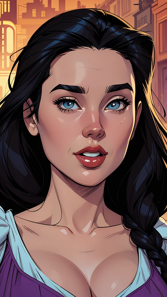 Personagem mulher ninja com marcas de guerras Imagem de desenho animado de uma mulher .cartoon style illustration, estilo de arte dos desenhos animados, estilo de arte dos desenhos animados, digital illustration style, design de personagens altamente detalhado, arte digital detalhada coragem, Forest fan art, Design de personagens de retrato, beautiful digital illustration, retrato de alta qualidade, Arte em quadrinhos, mulher jovem cabelo com transas lindas . Beautiful lined eyes Medium large bust and wonderful sexy clothes. image expression of sexual desire from waist to head illustration Jennifer Connelly sensualizing in hot poses