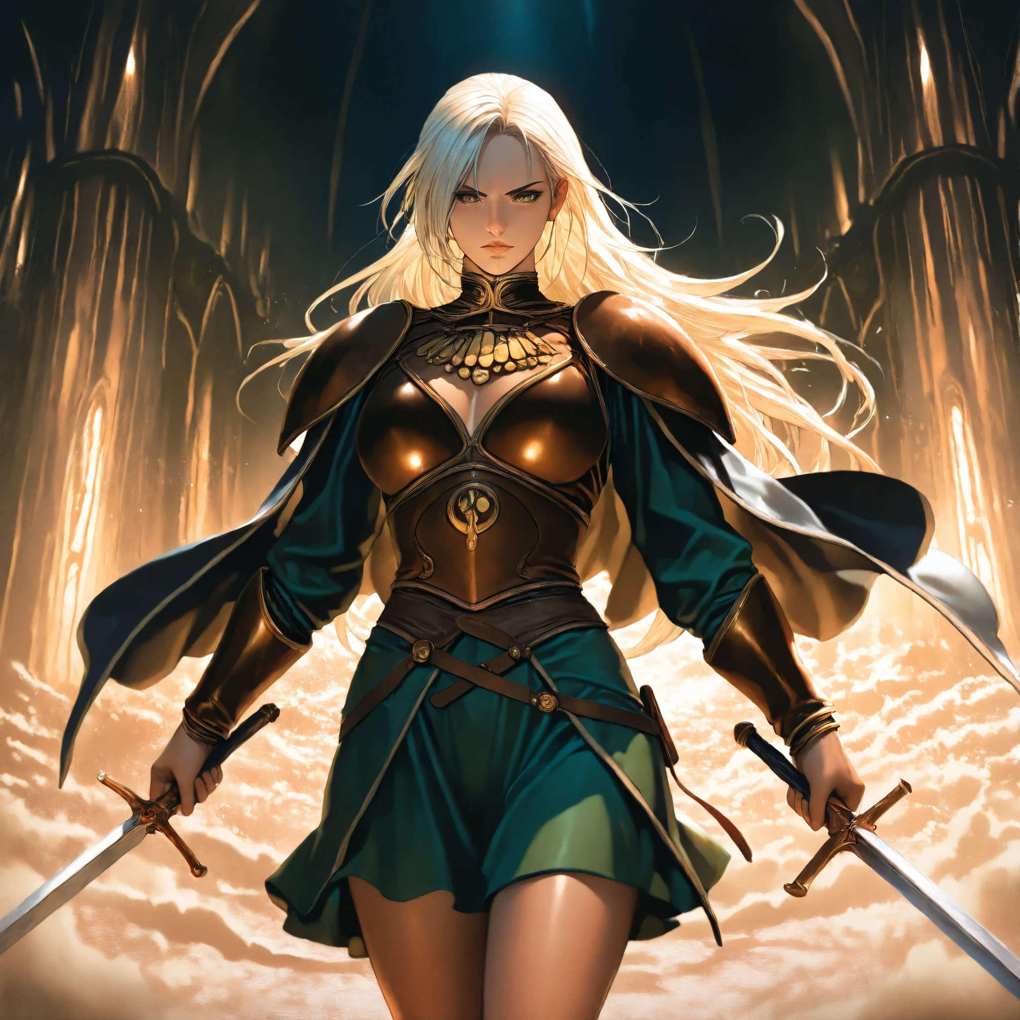 high quality, intricate details, fantasy art, fantasy landscape, cinematic lighting, epic, dramatic, digital painting, fantasy characters, record of lodoss war, deidlit, medieval fantasy, sword and sorcery, detailed character portraits, fantastical creatures, elaborate costumes, complex background, vibrant colors, chiaroscuro lighting, masterpiece,8k,photorealistic