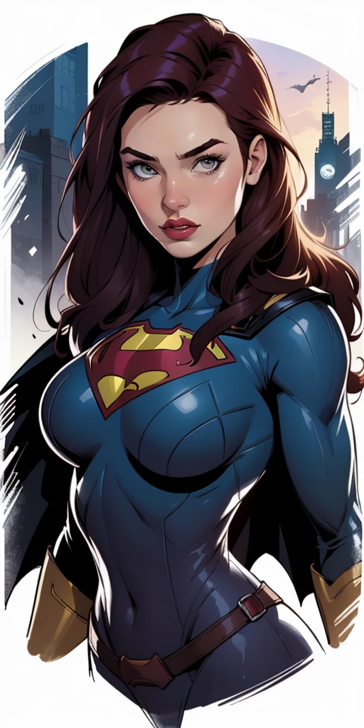 masterpiece, best quality, high quality, highres,
ARTSTYLE_AlexRoss_ComicArt_ownwaifu, www.ownwaifu.com,
solo, long hair, black hair, breasts, lips, makeup, bodysuit, lipstick,
retro artstyle,simple background, realistic, superhero,
<lora:ARTSTYLE_AlexRoss_ComicArt_ownwaifu-15:0.7>