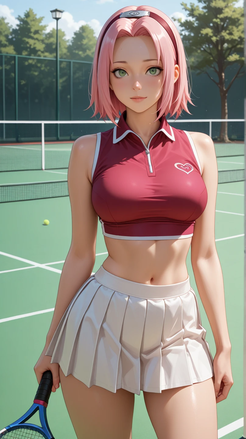Margot Robbie, and 8K,premium,real image,intricate details,超High resolution,depth field,masseter piece,natural soft light,Professional lighting,1 girl in,(cute little:1.2),an extremely beautiful 17 year old girl,A detailed eye,((pink eyes)),(pink hair),(with short hair),(fringe),Perfect skin,shiny skin,white and light skin,thin skin,((perfect anatomy,good hand,perfect hand,Five fingers connected to the palm of the hand.,precise hands without incongruity)),Perfect raw legs,delicate legs,perfect proportions,tennis player,perfect face,big and full breasts, big hard nipples, convex buttocks,white polo shirt,Short white pleated skirt,White sports socks,WHITE TENNIS,High ponytail,a wet body,Shake the paddle,sunny day,clouds, Thigh closeup, Focus on the buttocks(thin smile)),(out of home),(tennis coat)