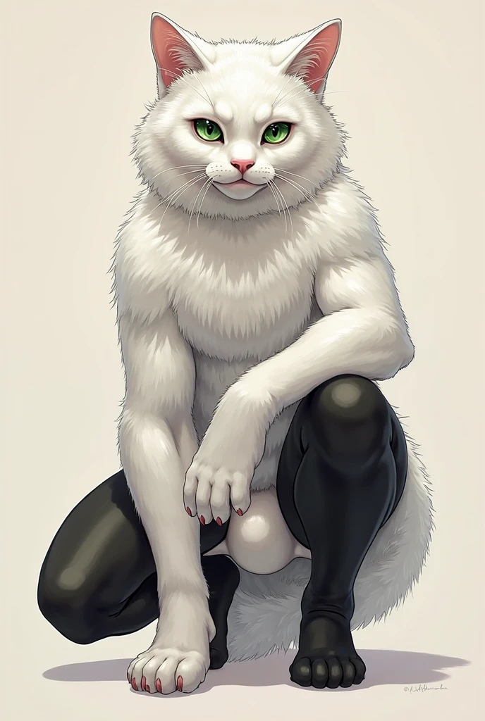 White kitten blue eyes of furry lust