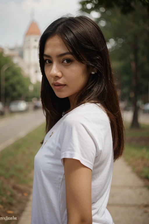 A photorealistic portrait of a 21-year-old colombian girl with long, flowing dark hair and striking dark eyes .She should have a natural, approachable expression and be illuminated by soft, golden-hour sunlight. She has to do a sexy pose
dressed in sportswear. Capture this image with a high-resolution photograph using an 85mm lens for a flattering perspective.