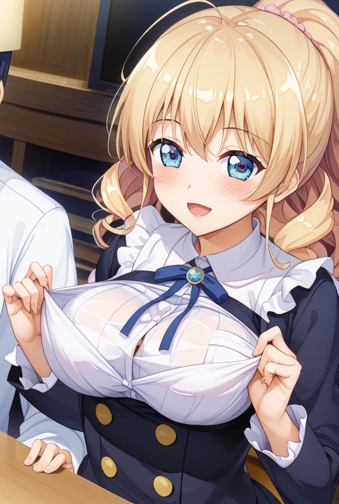 暗いnightの部屋、night、night中、8k, Highest quality, Realistic, Very detailed、Simple room、Young and beautiful girl、Very large breasts、A bust that seems to be bursting、Please show me the amount、Black Hair、Medium Hair、Fluffy carpet、White sexy lingerie、garter belt、I spread my legs up and show you my pussy、Show off your、Light pastel style throughout Man and woman hugging each other facing the front 1:1 、Love love、Flirting、Man touching woman、Sexy Girls、Blouse、ribbon、Short pleated skirt、Hug her from behind、1 Boy。Handsome man talking in your ear、A man grabs a woman from behind、Excited face、Ecstasy、photograph、masterpiece、Highest quality、(Woman with blue eyes and blonde hair Gal、High school classroom Mating with a male Man hugging and sucking a woman Sex with a man Small breasts Legs open upwards、 Woman with blonde bob hair Round eyes 背が高くてA woman with a very pretty face Do the M-leg pose Thigh focus Creampie Creampie Spray sperm your Sexy having sex with male teacher、Photograph the whole body from below at an angle、Sex、High school classroom Erect nipples Mating with a male Sex with a man Big Boobs Plump areola Round eyes A woman with a very pretty face Open your mouth and stick out your tongue Creampie Creampie Spray sperm Covered in sperm An erection that rings the whole body diagonally from below