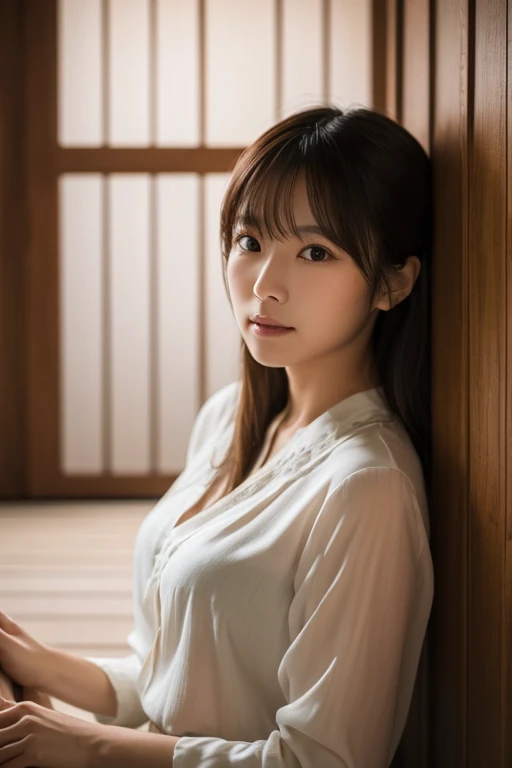 (high resolution、high quality、High resolution、detailed、8k、masterpiece)、超A high resolution、(Photorealistic:1.3)、RAW Photos、((Ultra-Realistic Details))、Portrait、Global Illumination、Shadow、Octane Rendering、8k、Super sharp、Beautiful breasts、Beautiful Eyes、非常に複雑なdetailed、Realistic Light、CGSoation Trend、ネオンのdetailed、The light is gentle、1 girl、Bewitching Charm、Silvery white long hair、Enchanting Japanese kimono、An emotional presence、(A dimly lit room in a samurai residence、In the back is a Japanese garden)、((Amazingly cute))、wild、sexy、Healthy Body、22age、wide shot、full body、It feels like you're really there、Dignified、Hidden Past、sexy、smile、Glowing Skin、Super beautiful cyberpunk soldier、A pose that really gets men excited