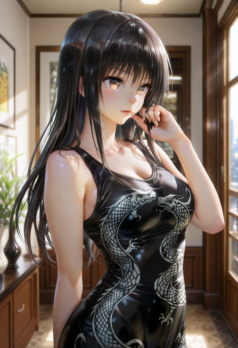 ((masterpaintings)),Best quality,solo dance,a woman with,(Perfect upper body for women),Extremely fine eyes,Extremely fine hair,((Sitting on top of many snakes)),Wearing a three-point swimsuit,Red nail polish,oral-sexy
