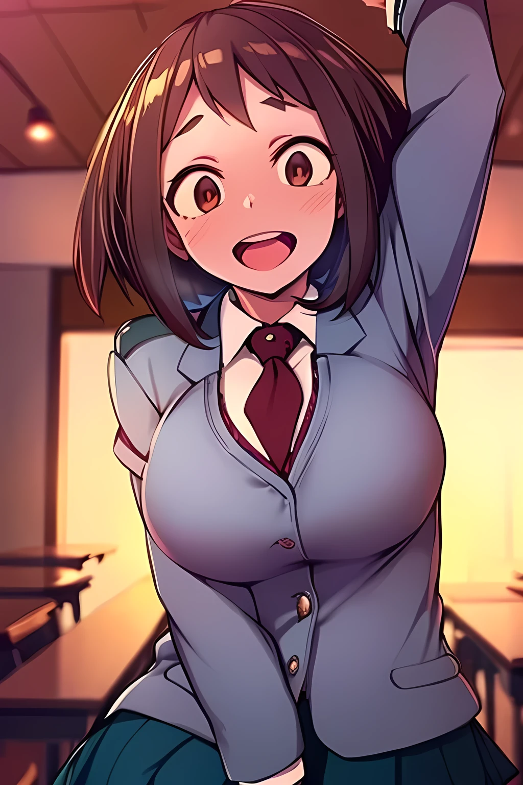 masterpiece, Best Quality, high resolution,(hmochako), short hair,large breasts,((dark-skinned female)),((penis)),((ear piercing)),((reverse suspended congress)),((double v)),((makeup)),((completely_nude)),navel piercing,pink nails,multicolored hair,tanlines,open mouth,spread legs,sex,tongue out,cum in pussy,folded,lifting person