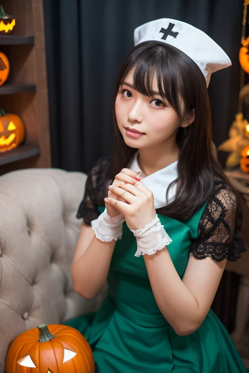Japanese female, a lot of details, (underweight), 30 years old, detailed black hair, beautiful detailed hair, super fucking beautiful, delicate beautiful face, complex details beautiful and delicate eyes, perfect hands, (flat chest best quality:1.5), perfect and delicate limbs, detailed skin, best quality, ultra-detailed,(Haunted house:1.3), fear, walking, short hair, (yellow frilled clothing), (with a ghost:1.4), (at midnight:1.2), upper body, ground-level shot, ambient lighting