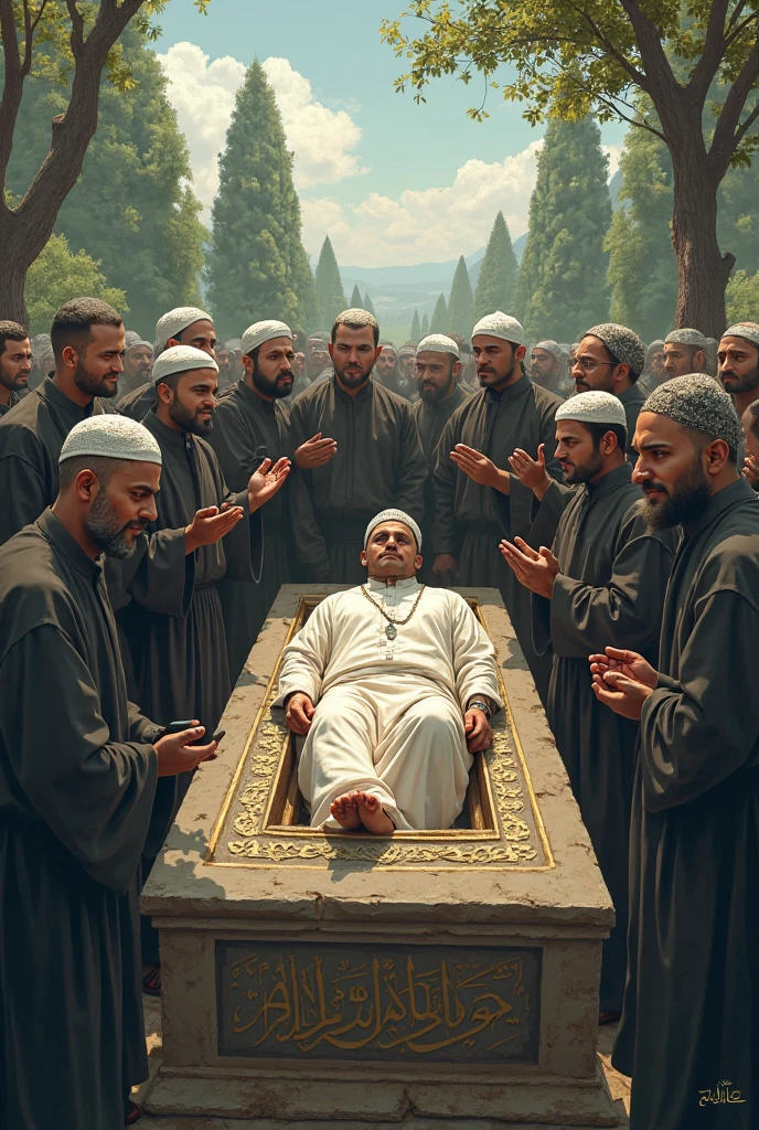 Old father muslims funeral everyone cries