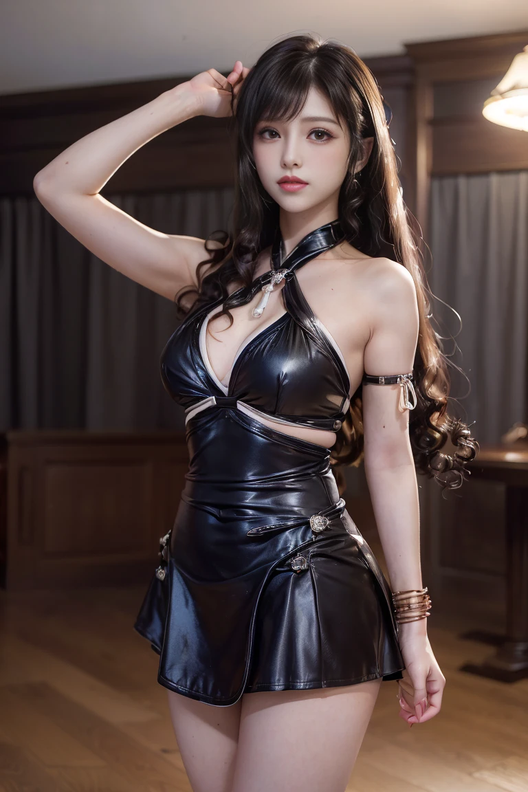 ((yoro cosplay)), ((Very cute white girl doing your cosplay,), 1 girl,Bjorf,random angle, thin, smile,black hair,short hair with long hair,gold hair band, hair ornaments,side lock,gold earrings,off shoulder,black pantyhose(huge tit:1.0),choker,thigh boots, long and sexy legs, (thigh gap:1.5),wide ass,(white skin), (Big eyes),(smile:0.8),((master piece:1.4)、(highest quality:1.4)、(realistic:1.7))、 Wide range photograph撮影, Wide range, Long and beautiful face, clean face, ((hot body)), ((Your dress)), ((spy family)), ((assassin black suit dress)), ((Cosplay Dresses)), (((realistic))), ((dressed properly)), surface side, (8k, RAWphotograph, highest quality, masterpiece), (realistic, realistic: 1.9), ((full body shot)), stylish pose, ((highly detailed skin: 1.2)), ((realistic: 1.9)), photograph, masterpieces, highest quality, ( white skin, thick body, perfect slim figure), various poses, super detailed face, fine eyes, (((close))), Light of the sun, cinematic, ((photograph撮影)), photograph