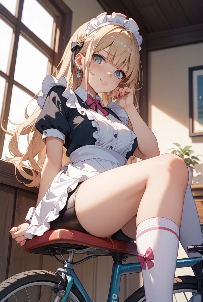1 cute girl,(Alice In Wonderland) , sitting , holding Big serving Crepe , upper shoulders , character focus ,close to viewer, smile , open mouth,blush , high resolution,(incredibly absurdres), (hires.fix:1.3),anime visual,extremely detailed CG unity 8k wallpaper, ((masterpiece)), ((top-quality)), (beautiful illustration), ((an extremely delicate and beautiful))