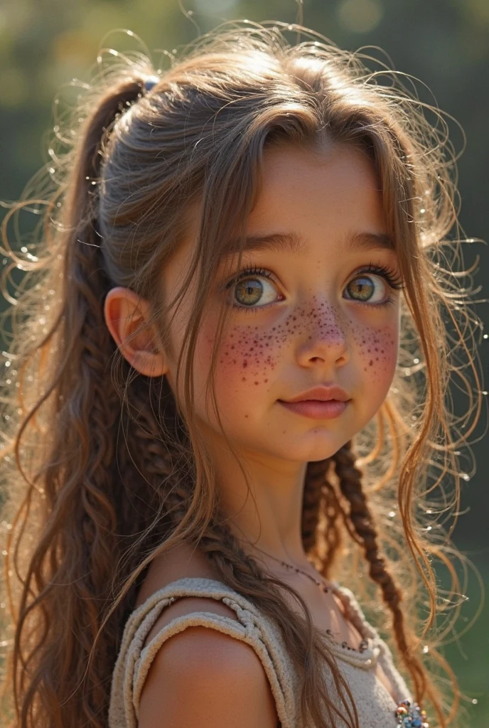 girl CHILD 10 years old, Loira russa bun in hair , gelado, diversas cores.