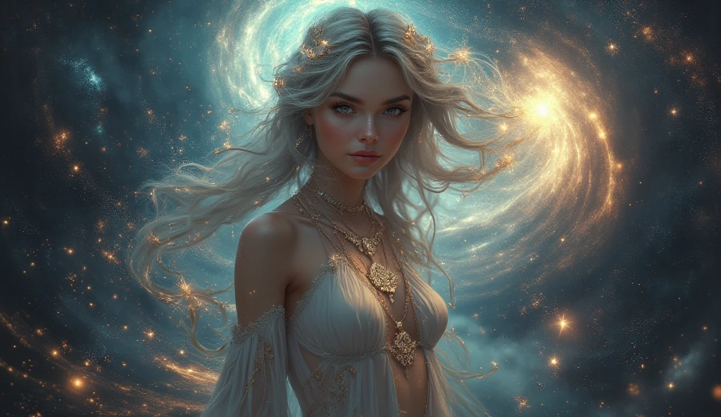 pixel sorting, very pretty girl emerged in eternal tera stream of everlasting data flowing through infinite light dispersion loop in the world of chaotic undulation optical illusions, celestial outerworld, lut, hdr, dramatic light, digital art, redshift render, raytraced image, behance hd