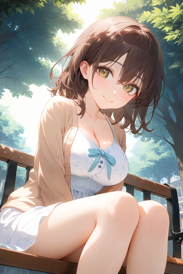 (masterpiece、highest quality、High resolution、realistic pictures、real looking skin:1.1)、
(A woman is squatting with her knees and thighs together.:1.9)、
(A woman's body is mine々facing directly in front of:1.8)、
(glimpse of panties:1.8)、
(she has a grin on her face:1.5)、
(She is wearing a gray-beige sleeveless turtle knit:1.8)、
(She is wearing a brown pleated miniskirt:1.8)、
(She is wearing brown mid-length boots.:1.8)、
(The panties are red and patterned.:1.5)、
(short hair:1.5)、
(small face:1.5)、
(Her breasts are D cup so you can almost see her cleavage.:1.5)、
(The location is a park lined with cherry blossom trees where the wind blows.:1.5)、
1 Japanese girl、solo、full body esbian、beautiful eyes、shining eyes、Shining thighs、NSFW