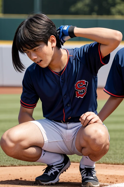 2 Boys,Football venues,tight sweat leggs,Photos during exercise,tight Football player costume,,Masculine,Exquisite facial features,virile,musculature,rich facial detail(The crotch is raised)full bodyesbian