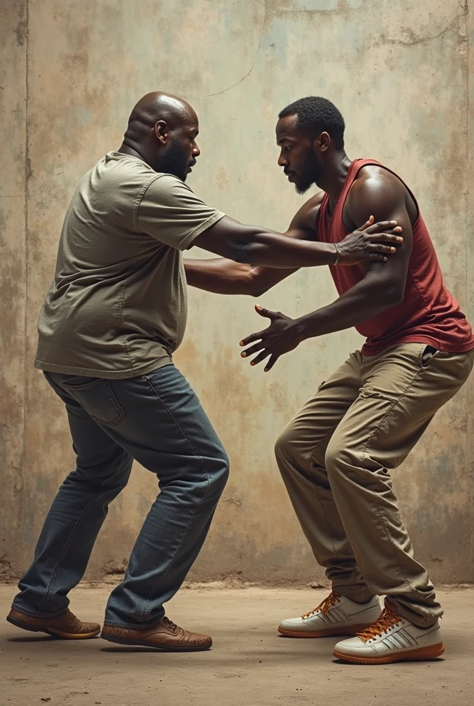 Man sees two men about to fight in prison