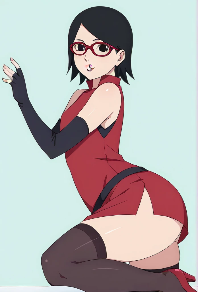 Female ninja、being thin、Raise one leg high like a ballet dancer、A woman who seduces by sticking out her crotch、A dark-haired、Sexy cartoons、、comic book style