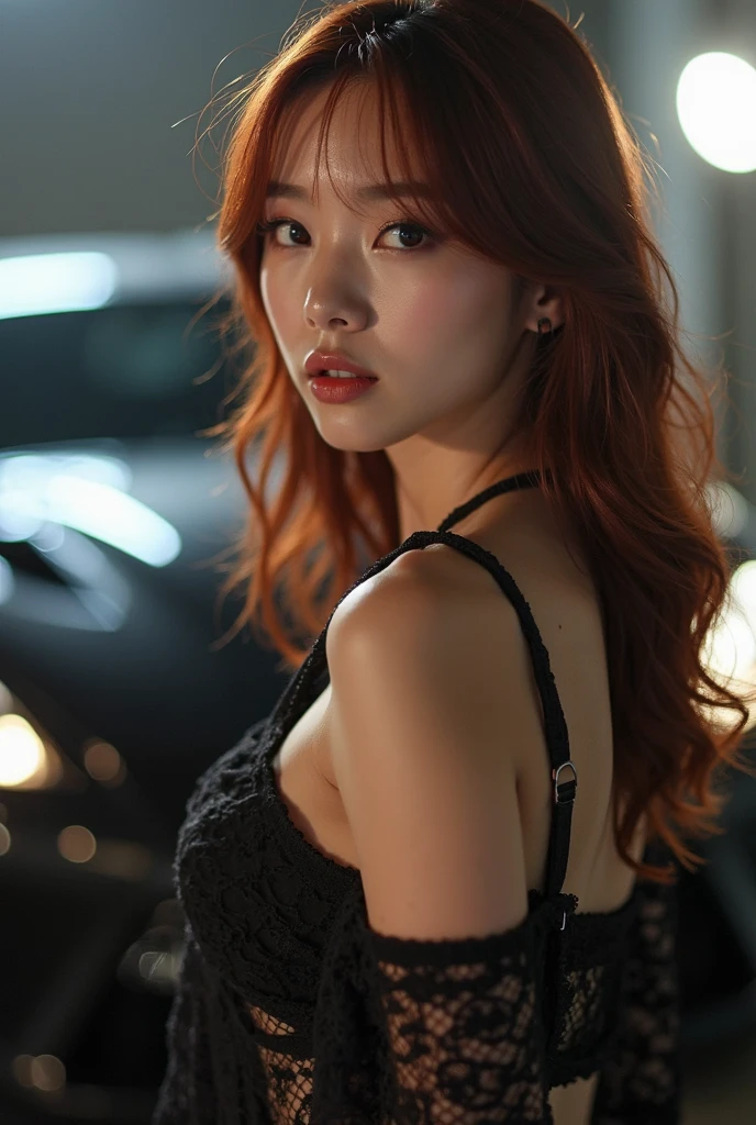 HD、high quality、high resolution、Red Hair、Beauty、Sexy、Lying on the ground,Buttocks raised、Second Dimension、comics、Cartoon、game
