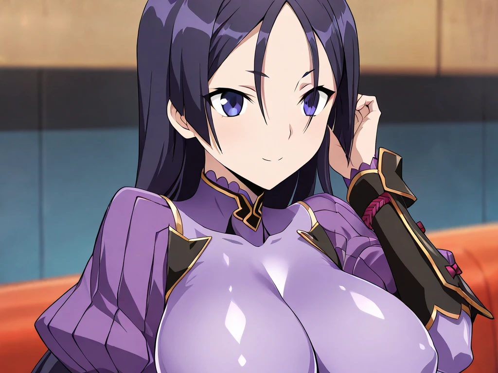 seductive smirk, maximum quality face, anime, colossal breasts, biggest breasts ever, gigantic breasts, vast breasts, anime girl, drawing, long hair, straight hair, black hair, 4k, sharp focus, smooth clean skin, regal, beautiful, cute, pretty, unrealistically massive mounds, 2D, perfect lips, beautiful eyes, seductive, cruel, mean, merciless, confident, evil smile, yellow eyes, detailed eyes, realistic hands, beautiful detailed lips, mean, cruel, dominant, anime, anime style, 2 dimensional, drawing, confident, happy to be in charge, bratty, evil, no morals, perfect, pretty, cute, long beautiful legs, huge ass, cruel queen, cruel smile, rich, wealthy, regal, mean
