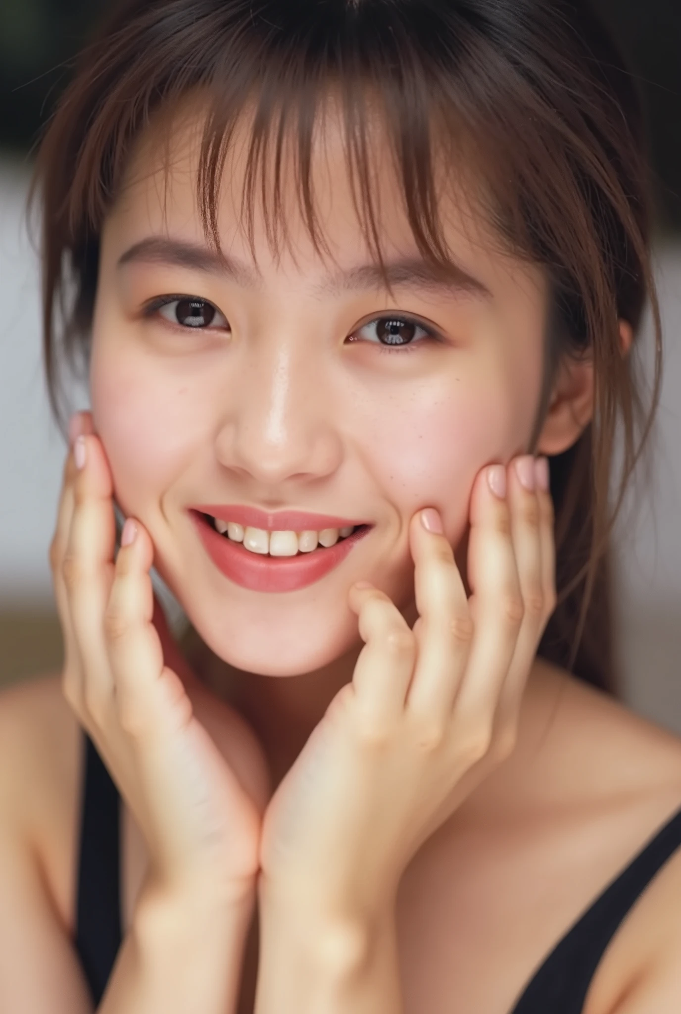 Extreme close-up portrait, beautiful girl with her love-struck - SeaArt AI