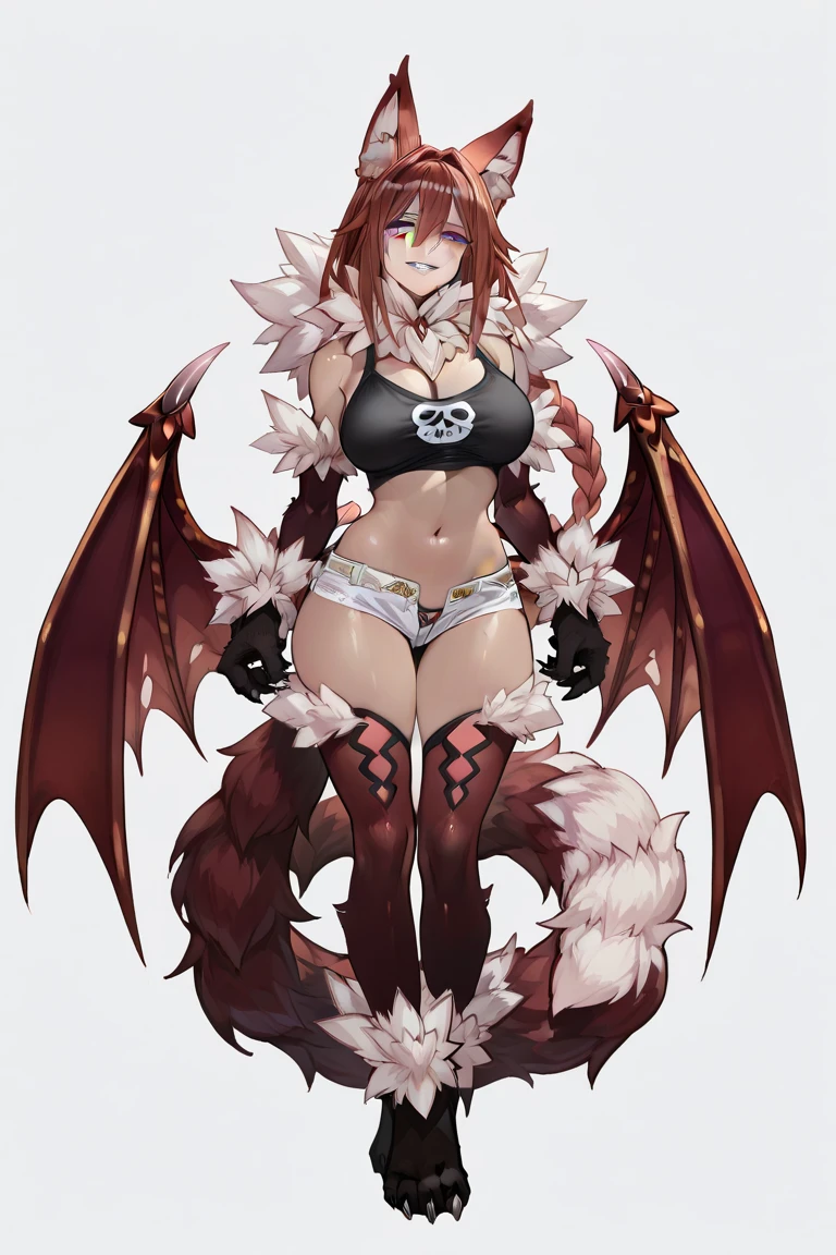 Massive claws, glowing demon arm,