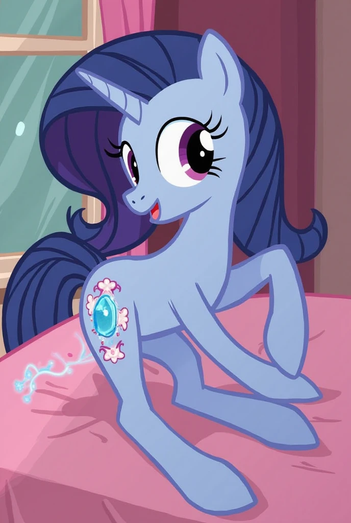 Twilight Sparkle, moe anime style, purple body, anthro, lying, 1girl, solo, female, smirk, fangs, blush, wings spread, horn, pegasus wings, alicorn, purple eyes, pony, My Little Pony, Twilight Sparkle from My Little Pony, pool, on bed, spread legs, tetas desnudas, trasero desnudo, vagina desnuda, penetration, vaginal penetration, anal penetracion, doble penetration, penetration, group sex, gangbang, double handjob, blowjob, athletic body, tetas grandes, perfect body, female, felacion inminente