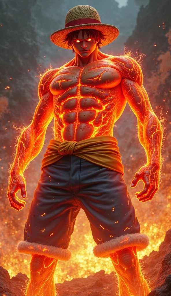 Jean Florawer; A strong, muscular man with short, fiery orange undercut hair, and freckles, dressed in red and black clothing. He is strikingly handsome with a perfectly sculpted body. In battle, he wields fire magic, with flames surrounding him and engulfing the entire scene, creating a dramatic and intense atmosphere. He commands the fire with powerful, sweeping gestures, his eyes glowing with a fierce, fiery intensity that showcases his mastery of the element. The background is ablaze with vibrant flames, enhancing the sense of power and heat. The image is rendered in a photorealistic, hyper-realistic 8k style, with studio lighting. Jean’s combat pose is dynamic and aggressive, making the image powerful and cinematic, with intense colors, vibrant HDR, and dramatic chiaroscuro lighting that highlights the fiery energy and motion.