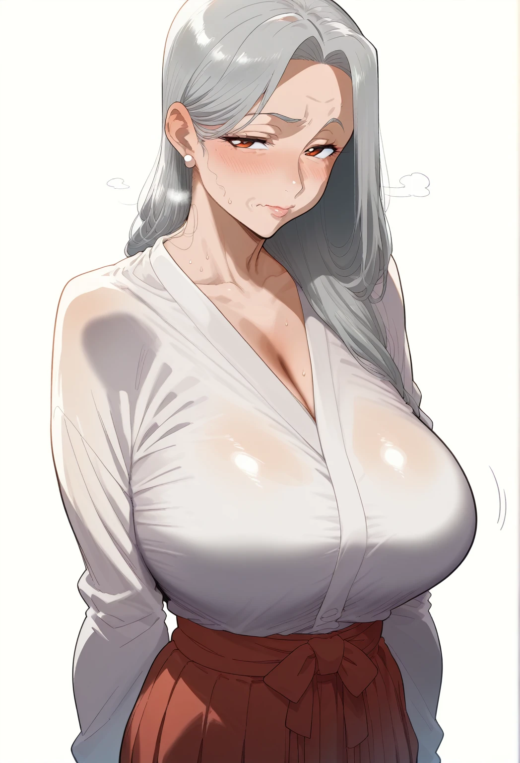 1 ,Line drawing,monochrome,（sketch:1.5、pattern、pencil drawing:1.5、board:1.5）,board，traditional media, whole body,look up,Cold Background ,(Wearing underwear） ,Smile，Long hair，Clothing Model，Large Breasts