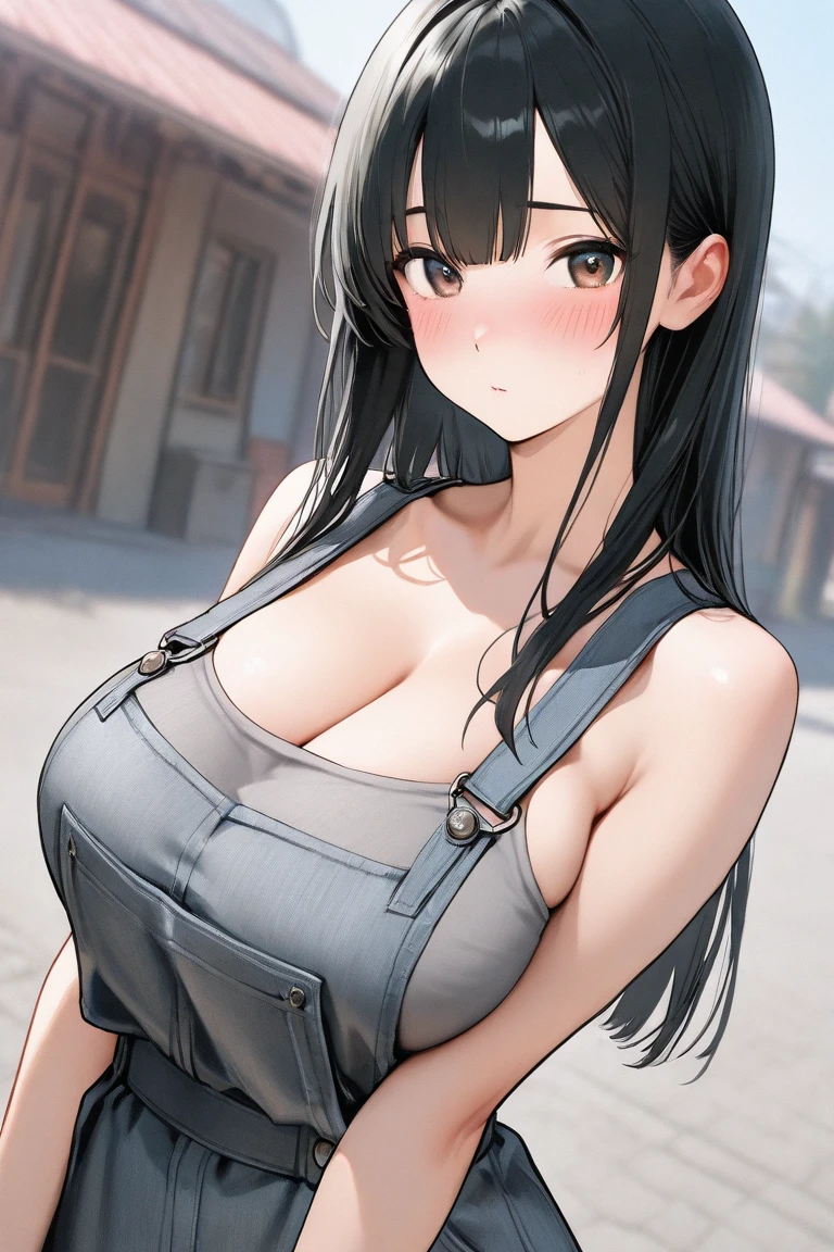 score_9, score_8_up, score_7_up,4k, ,BREAK , from front,thighs angle,standing,straight-on,,(ShirtUp,nipple),(upperbody),looking_at_viewer ,1girl, tifa lockhart, final fantasy, tareme,black hair, low-tied long hair, red eyes, bangs, white tank top, belt, pleated skirt, thighhighs, elbow fingerless gloves, elbow pads, midriff, navel,suspender skirt ,big_breasts,(light smile),Curvy waist ,Solo,,(daytime and beachside and city),Toned,,detailed skin,(best quality),(aesthetic,very aesthetic),(beautifulbody),UHD,HDR,anime,highly detailed,sharp focus,depth of field,Anime style character drawn with thick lines