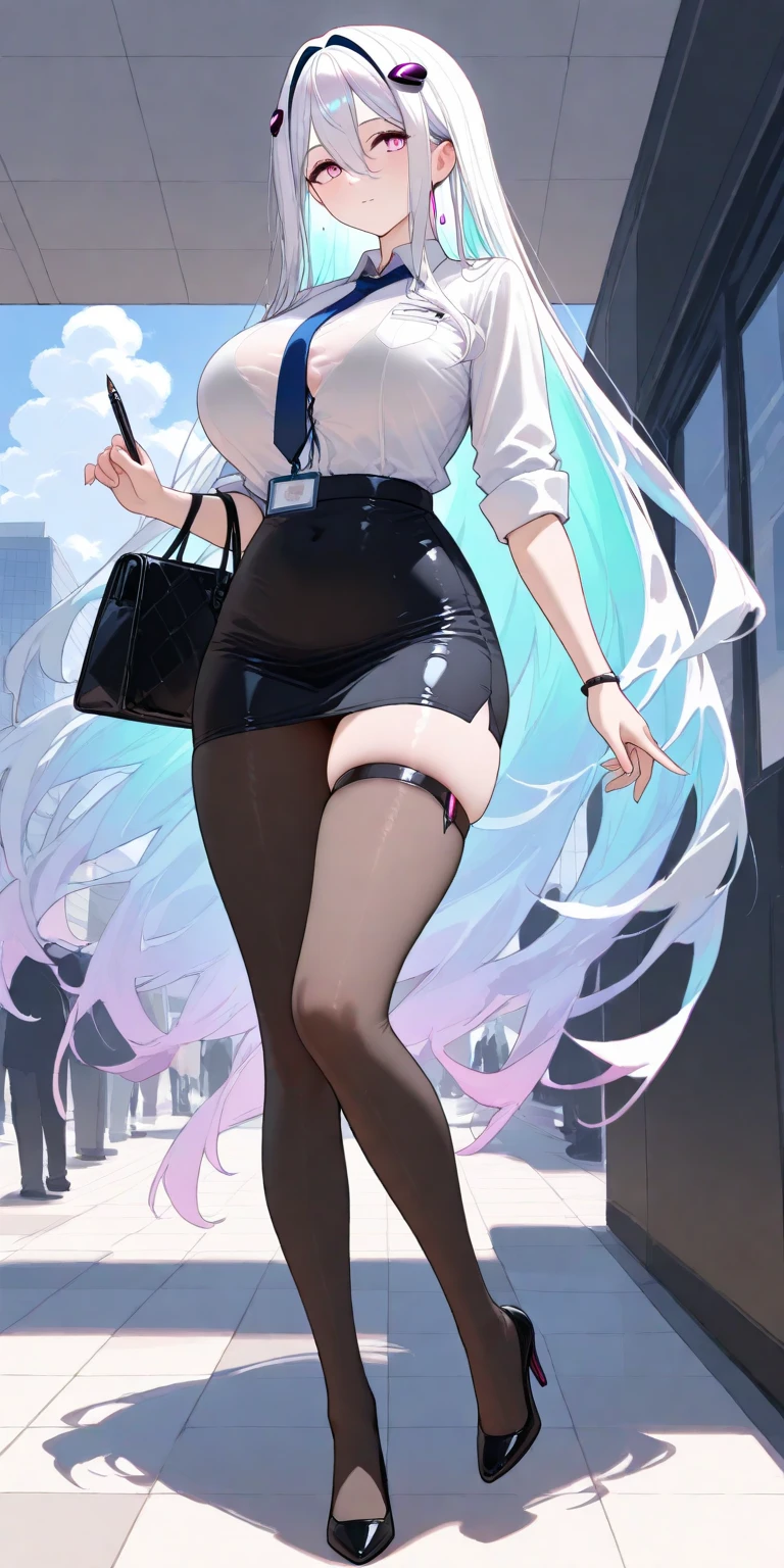 Showing panties、Silver Hair、Semi-long hair、Showing panties、Embarrassed expression、Showing panties、、School classroom、blackboard、Pull up your skirt、Lift up your skirt、Blushing、A foolish look、